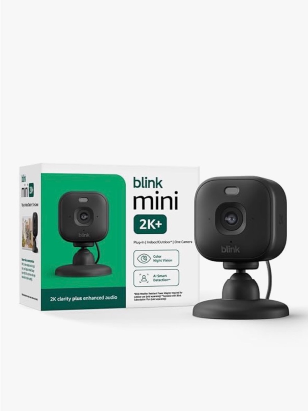 Blink Mini 2K+ Indoor Camera - Black